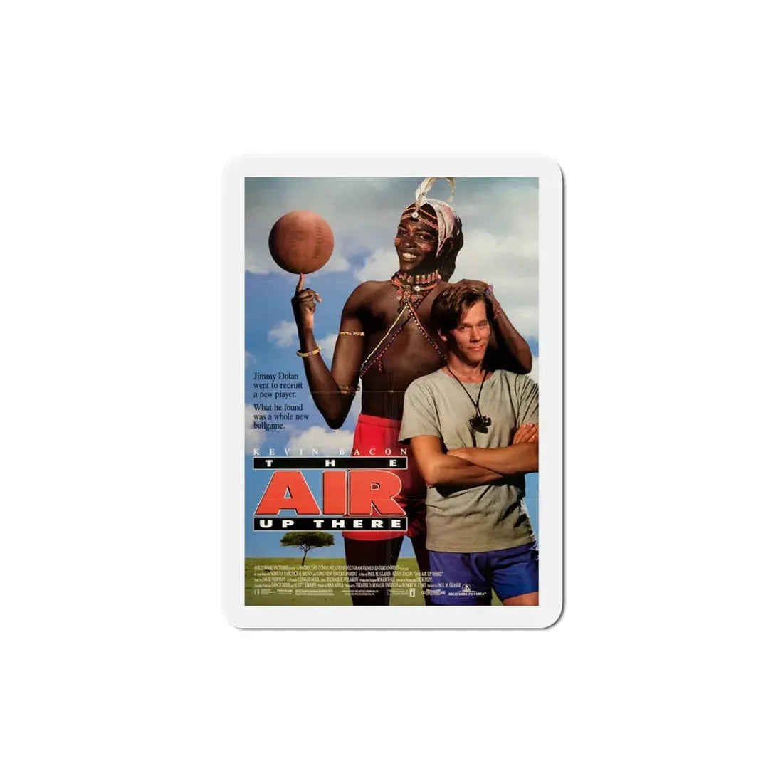 The Air Up There 1994 Movie Poster Refrigerator Magnet 5 Inch - The Sticker Space