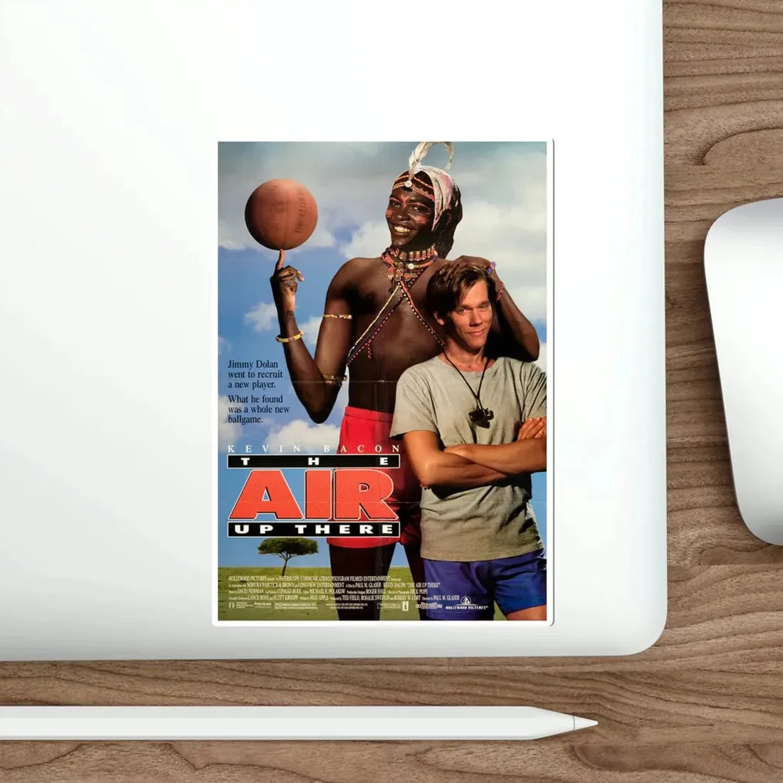 The Air Up There 1994 Movie Poster STICKER Vinyl Die-Cut Decal - The Sticker Space