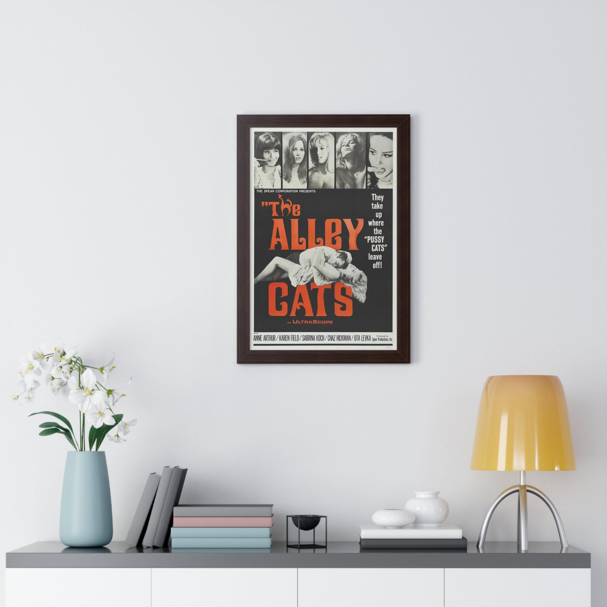 THE ALLEY CATS 1966 - Framed Movie Poster-The Sticker Space