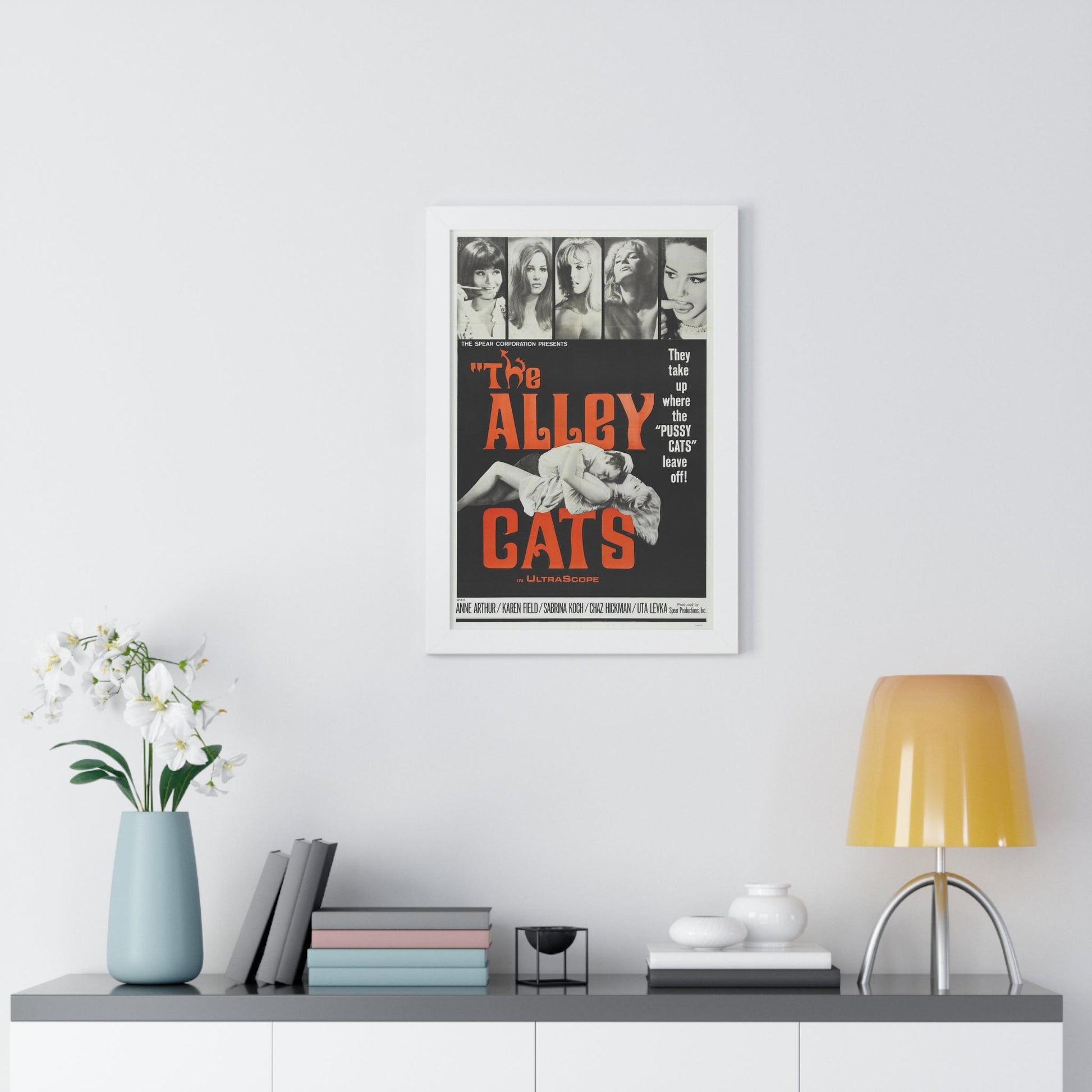 THE ALLEY CATS 1966 - Framed Movie Poster-The Sticker Space