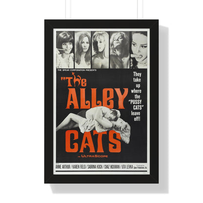 THE ALLEY CATS 1966 - Framed Movie Poster-16″ x 24″-The Sticker Space