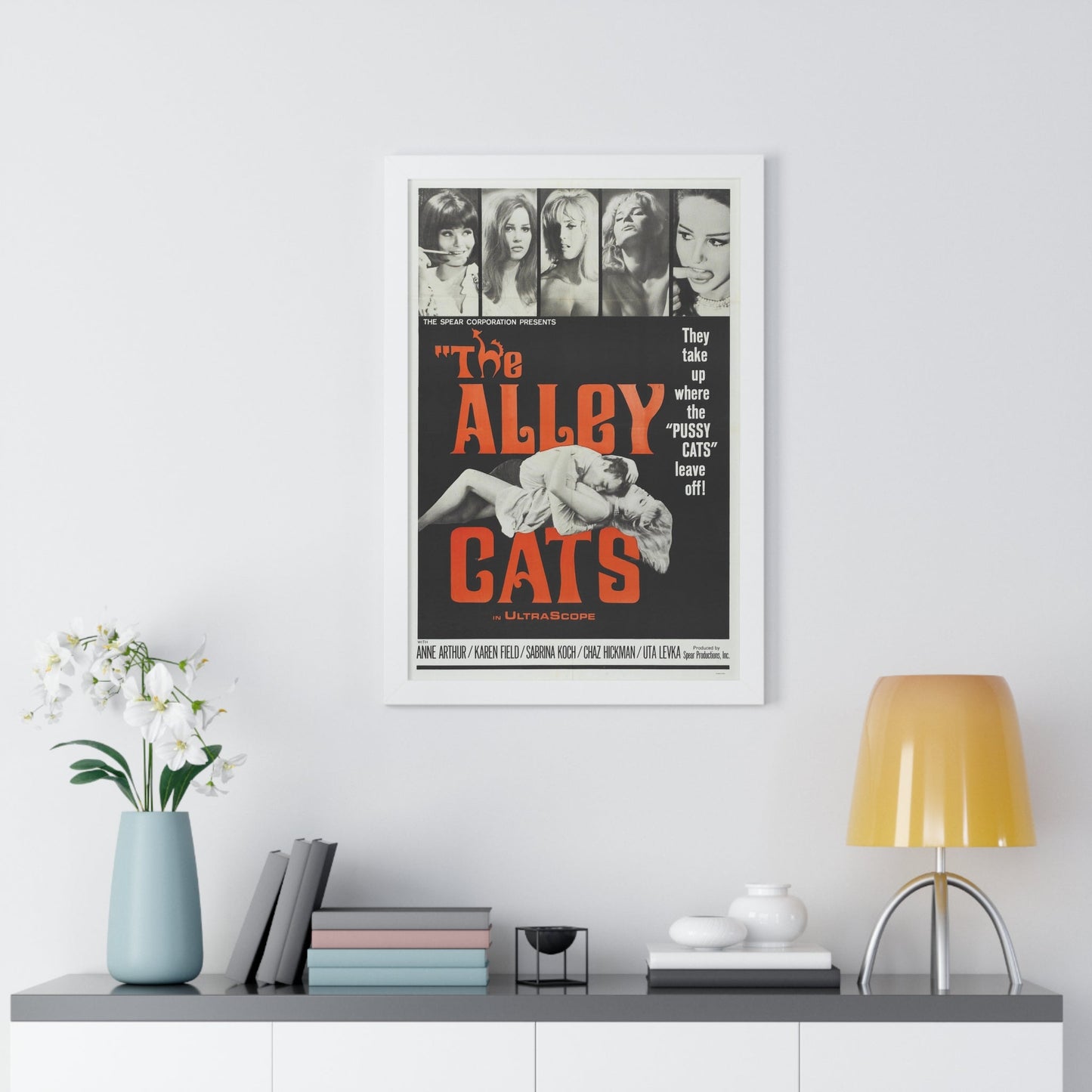 THE ALLEY CATS 1966 - Framed Movie Poster-The Sticker Space