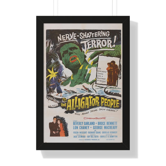 THE ALLIGATOR PEOPLE 1959 - Framed Movie Poster-16″ x 24″-The Sticker Space