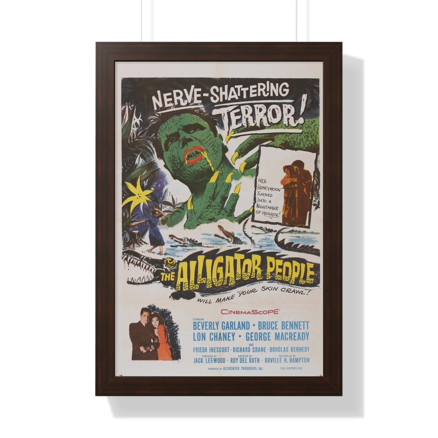 THE ALLIGATOR PEOPLE 1959 - Framed Movie Poster-16″ x 24″-The Sticker Space