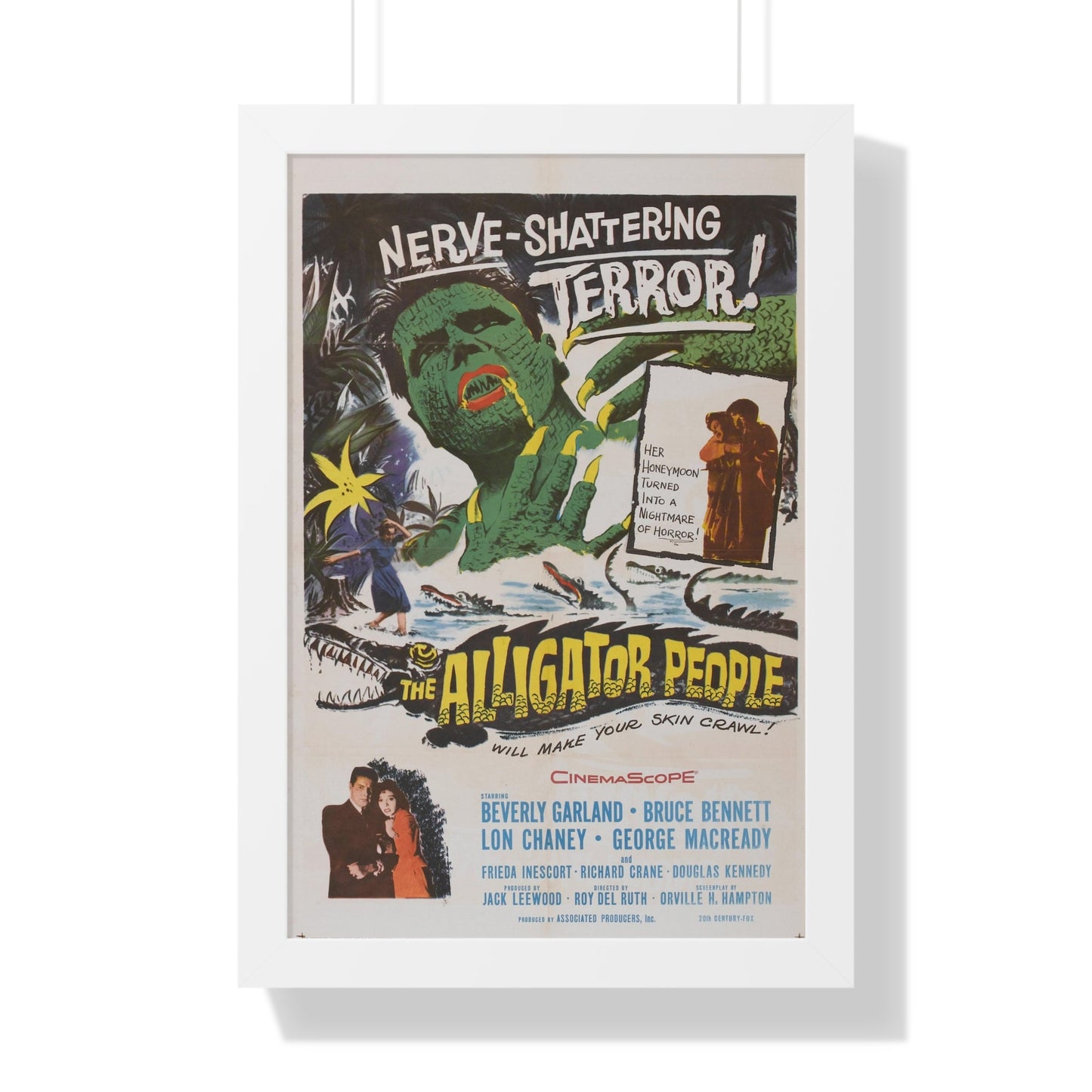 THE ALLIGATOR PEOPLE 1959 - Framed Movie Poster-16″ x 24″-The Sticker Space