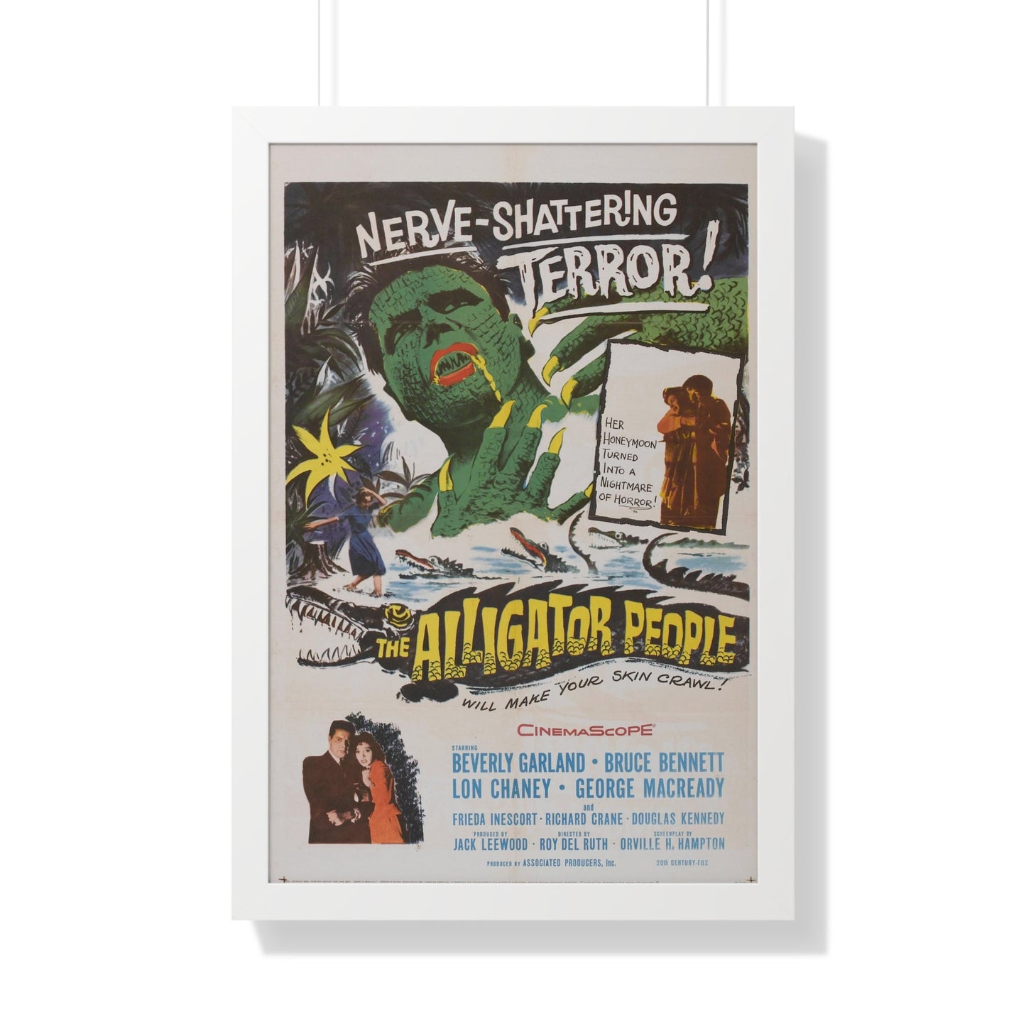 THE ALLIGATOR PEOPLE 1959 - Framed Movie Poster-20" x 30"-The Sticker Space