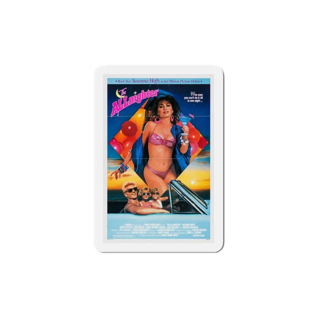 The Allnighter 1987 Movie Poster Refrigerator Magnet 6 Inch - The Sticker Space