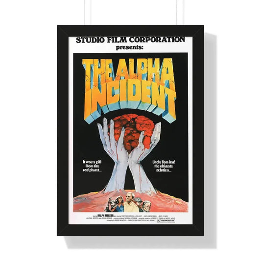 THE ALPHA INCIDENT 1976 - Framed Movie Poster 16″ x 24″ Black - The Sticker Space
