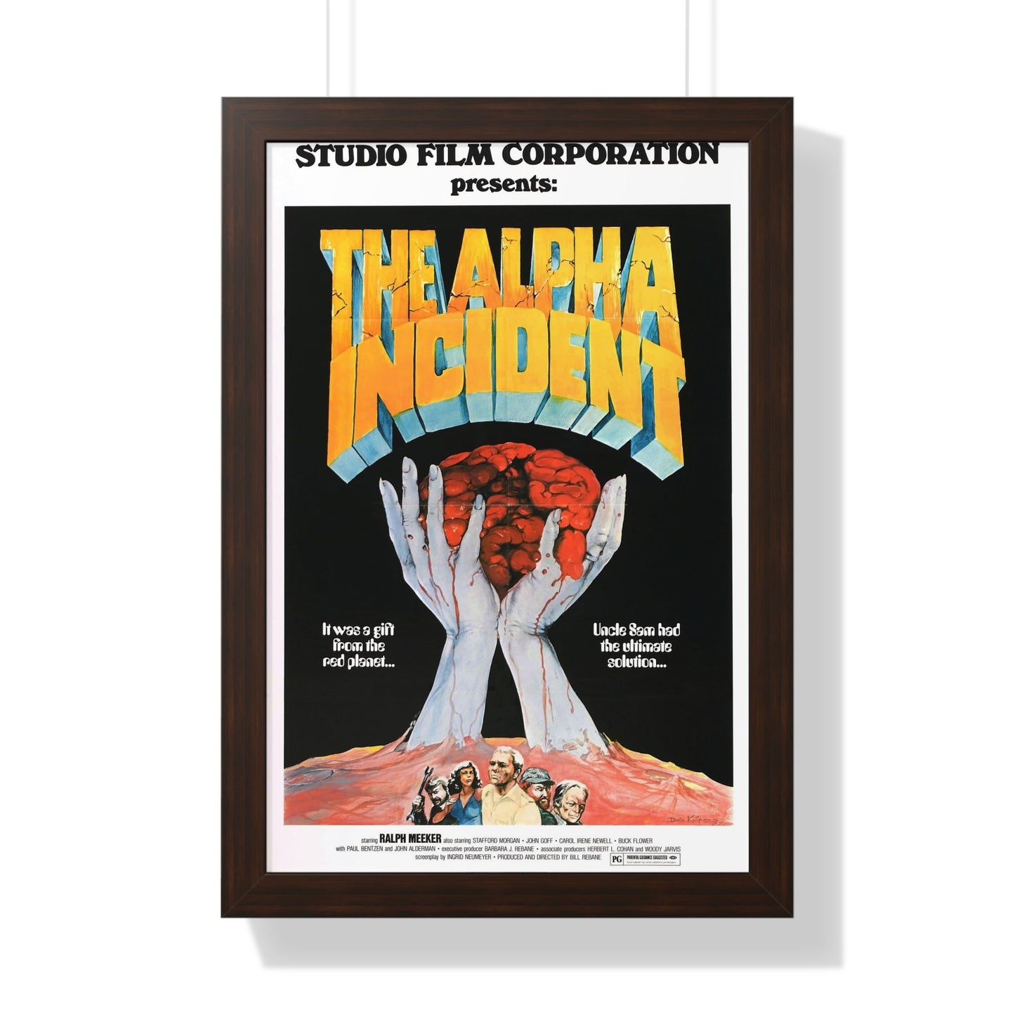 THE ALPHA INCIDENT 1976 - Framed Movie Poster-16″ x 24″-The Sticker Space