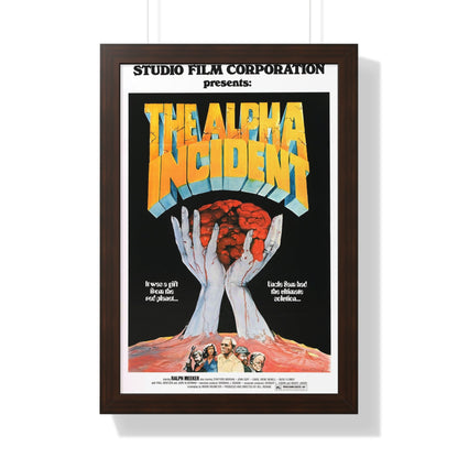 THE ALPHA INCIDENT 1976 - Framed Movie Poster-16″ x 24″-The Sticker Space