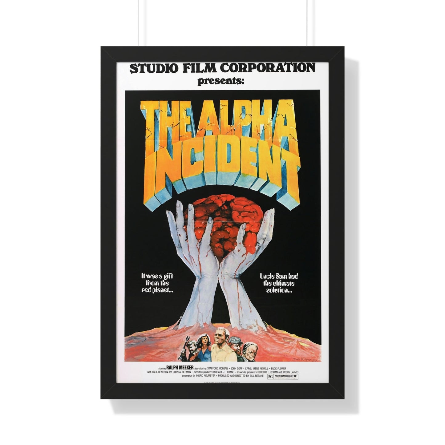 THE ALPHA INCIDENT 1976 - Framed Movie Poster-20" x 30"-The Sticker Space