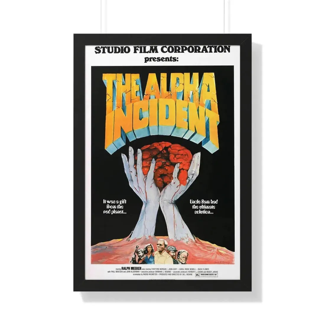 THE ALPHA INCIDENT 1976 - Framed Movie Poster 20" x 30" Black - The Sticker Space