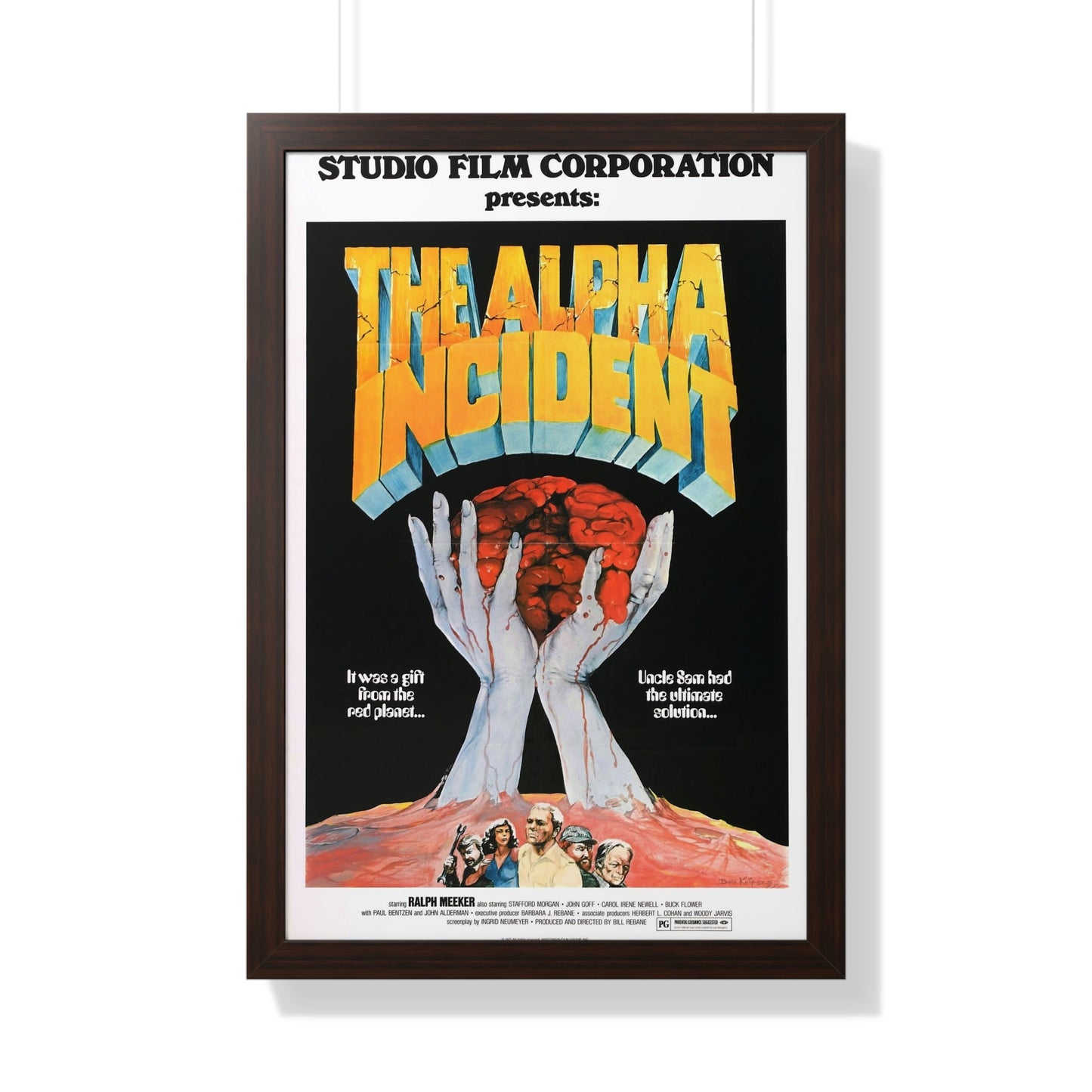 THE ALPHA INCIDENT 1976 - Framed Movie Poster-20" x 30"-The Sticker Space