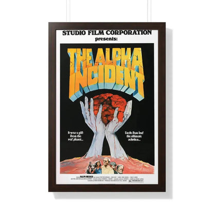 THE ALPHA INCIDENT 1976 - Framed Movie Poster 20" x 30" Walnut - The Sticker Space