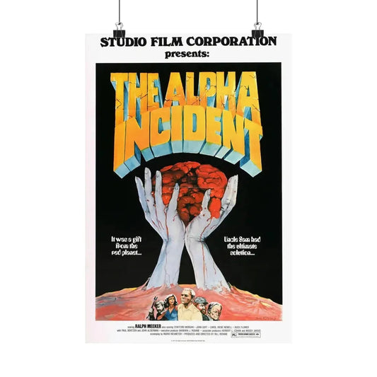 THE ALPHA INCIDENT 1976 - Paper Movie Poster 12″ x 18″ Matte - The Sticker Space