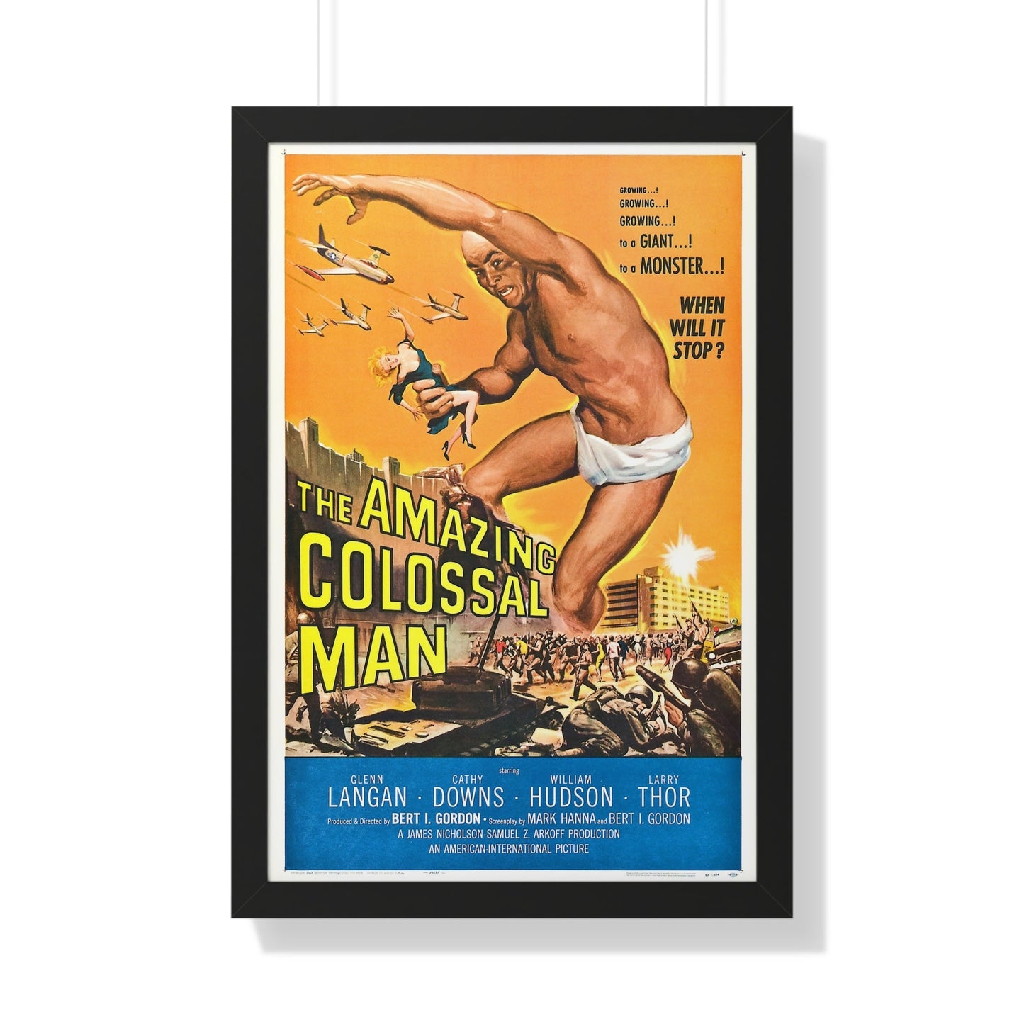 THE AMAZING COLOSSAL MAN 1957 - Framed Movie Poster-20" x 30"-The Sticker Space