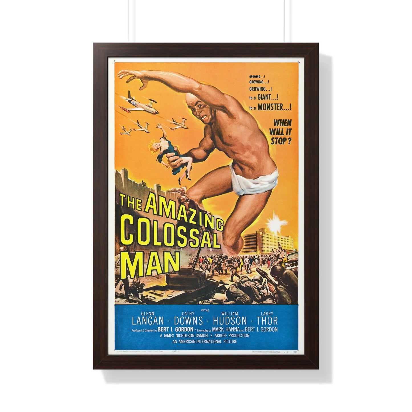 THE AMAZING COLOSSAL MAN 1957 - Framed Movie Poster-20" x 30"-The Sticker Space