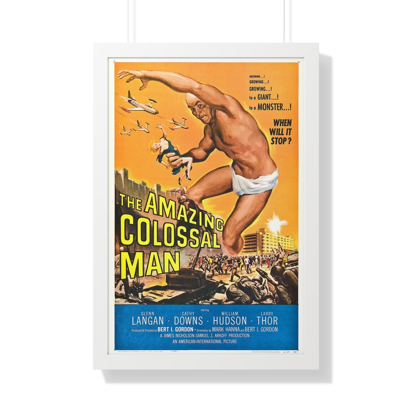 THE AMAZING COLOSSAL MAN 1957 - Framed Movie Poster-20" x 30"-The Sticker Space