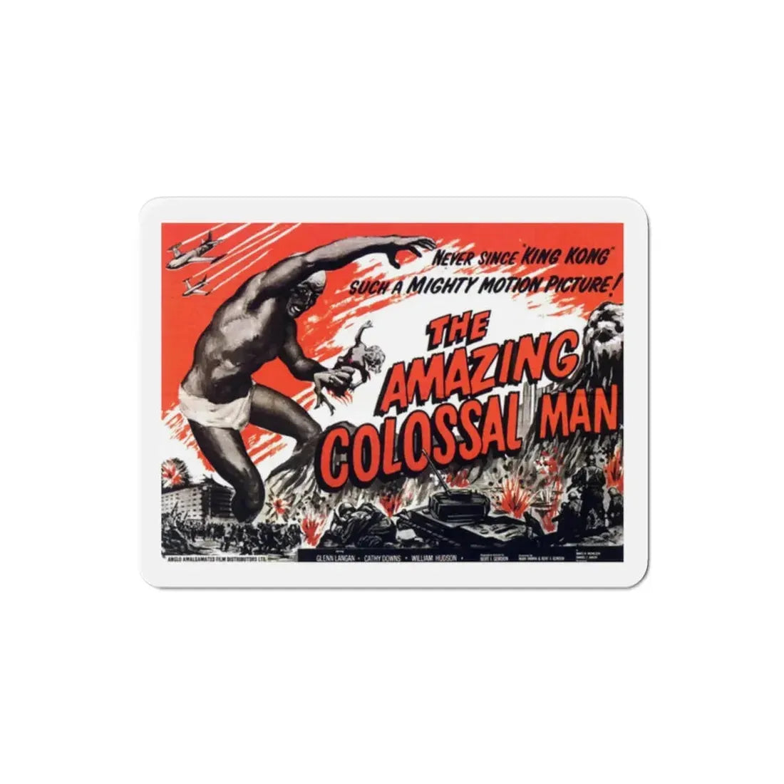 The Amazing Colossal Man 1957 Movie Poster Refrigerator Magnet 2 Inch - The Sticker Space