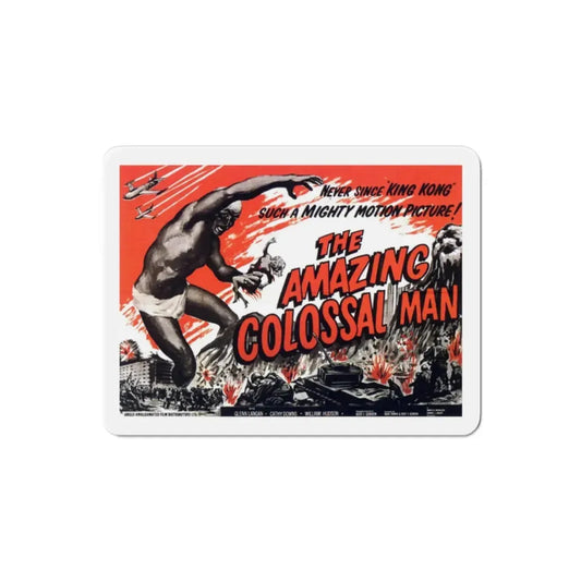 The Amazing Colossal Man 1957 Movie Poster Refrigerator Magnet 2 Inch - The Sticker Space