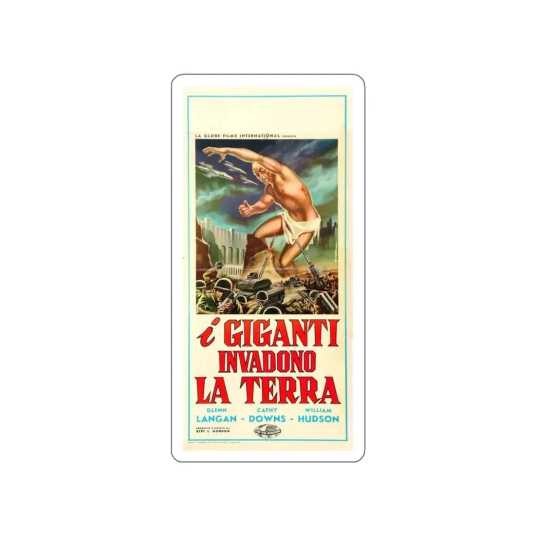 THE AMAZING COLOSSAL MAN (2) 1957 Movie Poster STICKER Vinyl Die-Cut Decal 2 Inch - The Sticker Space