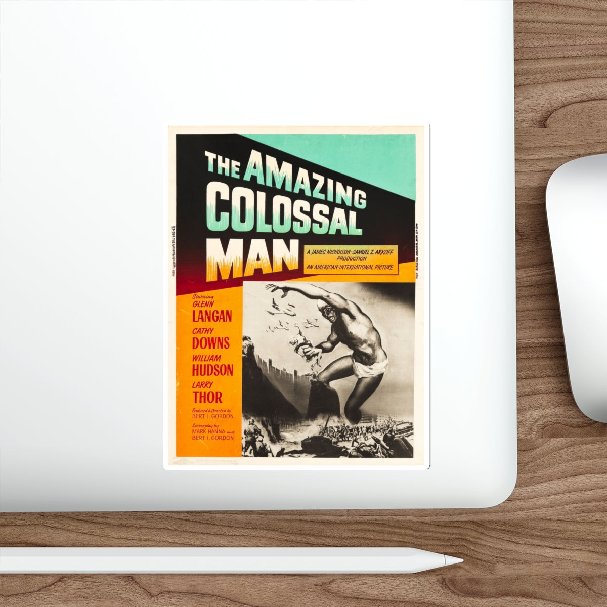 THE AMAZING COLOSSAL MAN (3) 1957 Movie Poster STICKER Vinyl Die-Cut Decal-The Sticker Space