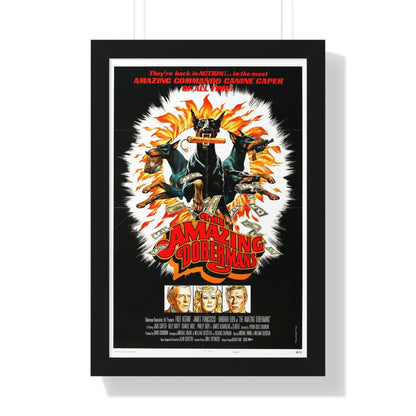 THE AMAZING DOBERMANS 1976 - Framed Movie Poster-16″ x 24″-The Sticker Space