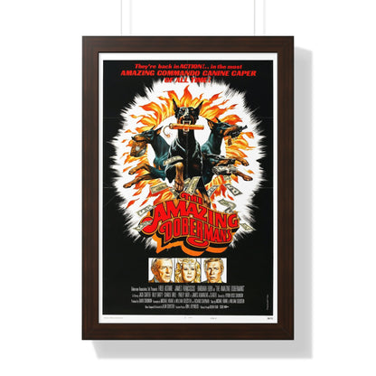 THE AMAZING DOBERMANS 1976 - Framed Movie Poster-16″ x 24″-The Sticker Space