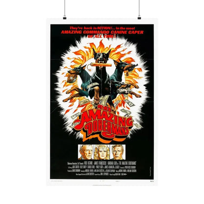 THE AMAZING DOBERMANS 1976 - Paper Movie Poster 24″ x 36″ Matte - The Sticker Space