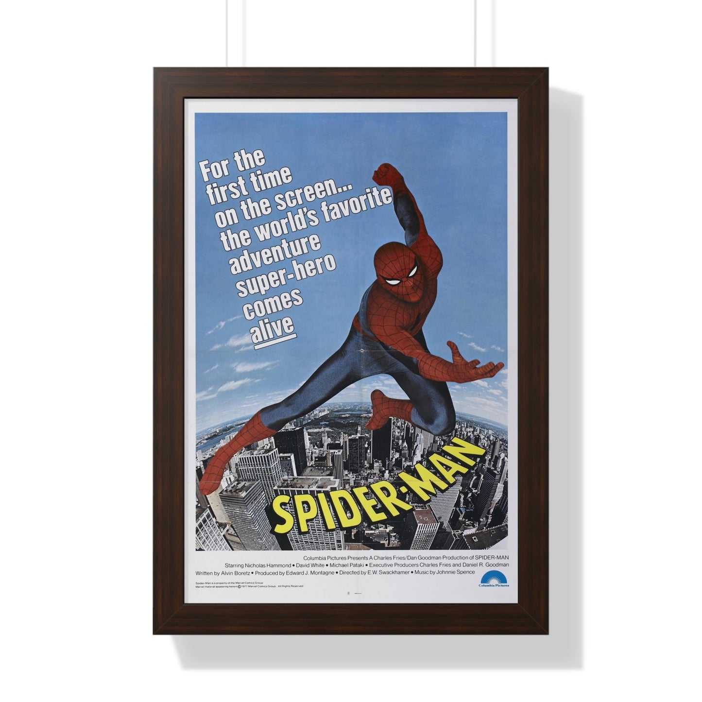 THE AMAZING SPIDER-MAN 1977 - Framed Movie Poster-16″ x 24″-The Sticker Space