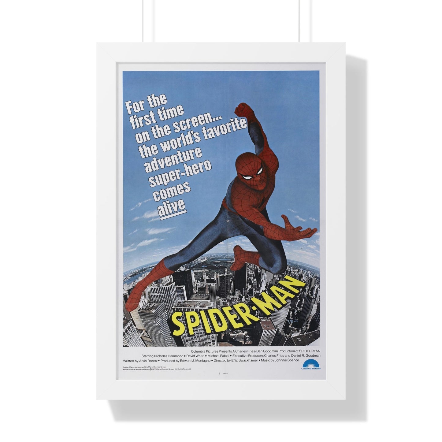 THE AMAZING SPIDER-MAN 1977 - Framed Movie Poster-16″ x 24″-The Sticker Space