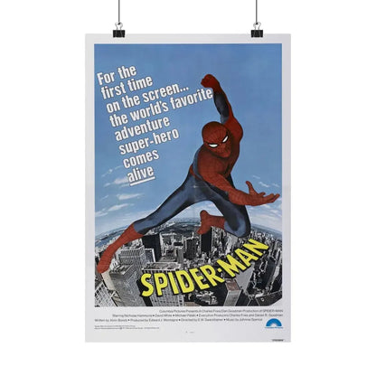 THE AMAZING SPIDER-MAN 1977 - Paper Movie Poster 12″ x 18″ Matte - The Sticker Space