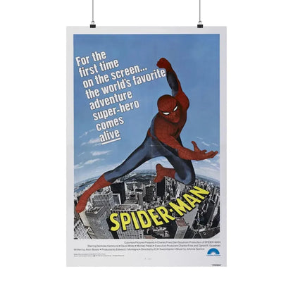 THE AMAZING SPIDER-MAN 1977 - Paper Movie Poster 20″ x 30″ Matte - The Sticker Space