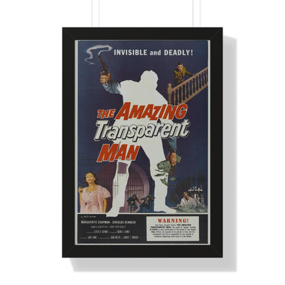 THE AMAZING TRANSPARENT MAN 1960 - Framed Movie Poster-16″ x 24″-The Sticker Space