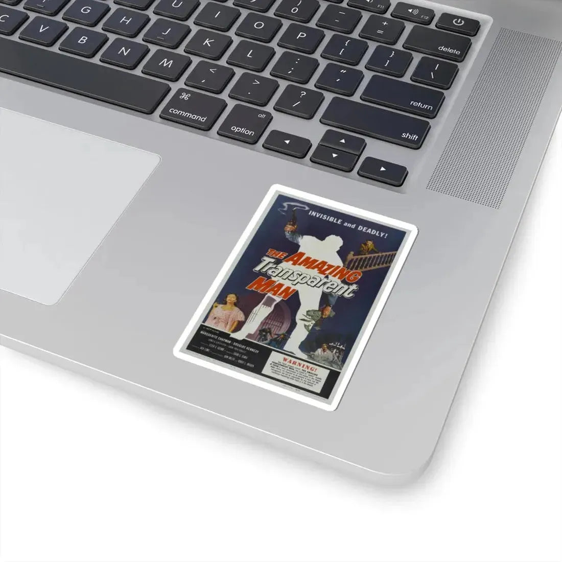 THE AMAZING TRANSPARENT MAN 1960 Movie Poster - STICKER Vinyl Kiss-Cut Decal - The Sticker Space