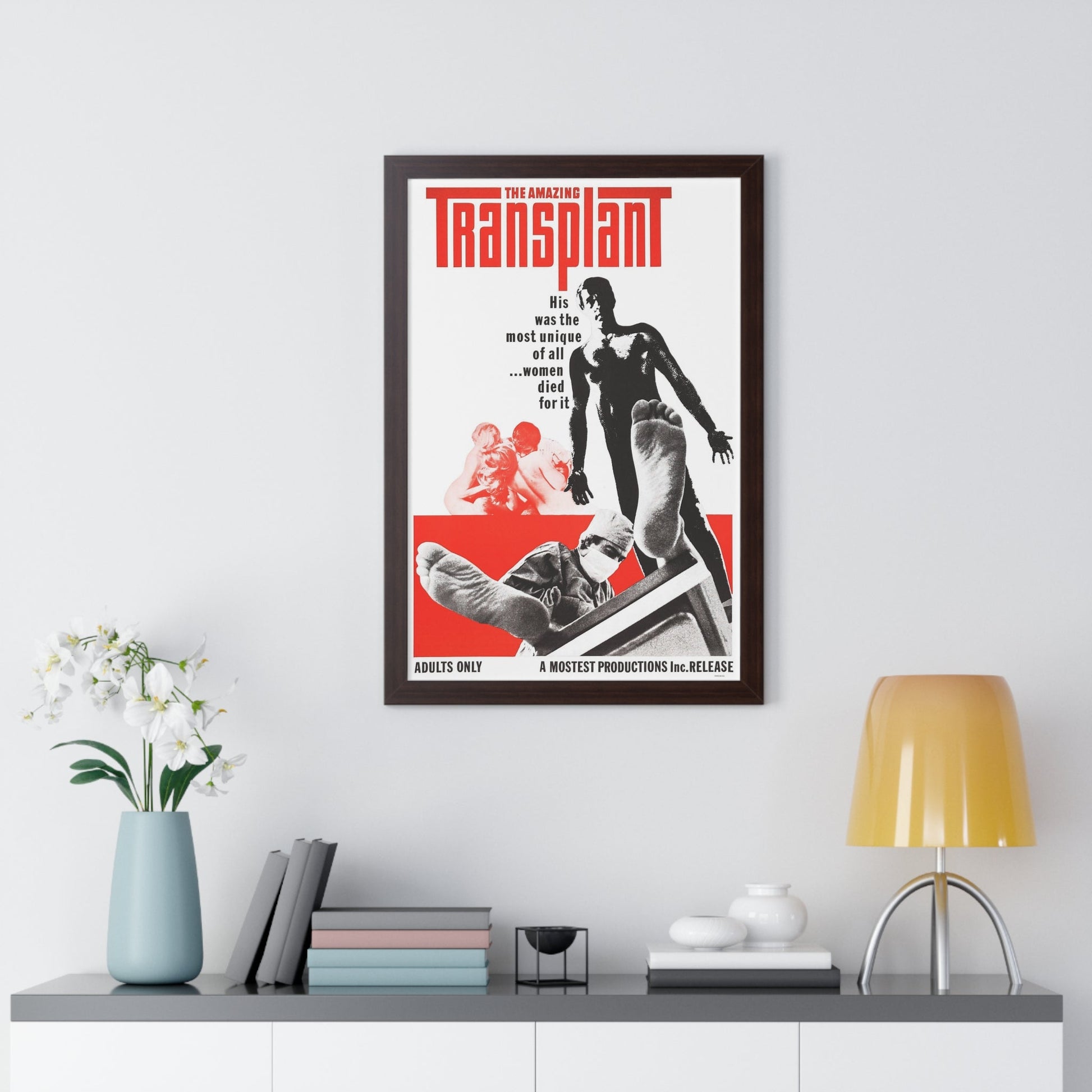 THE AMAZING TRANSPLANT 1970 - Framed Movie Poster-The Sticker Space