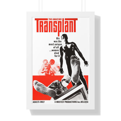 THE AMAZING TRANSPLANT 1970 - Framed Movie Poster-16″ x 24″-The Sticker Space