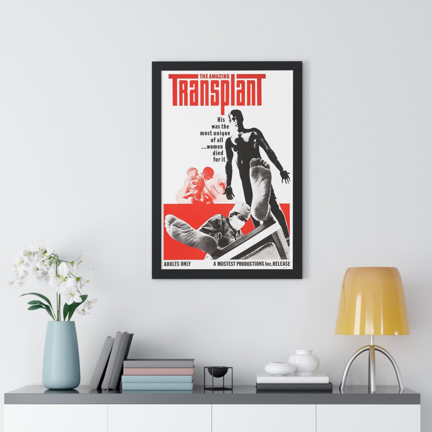 THE AMAZING TRANSPLANT 1970 - Framed Movie Poster-The Sticker Space