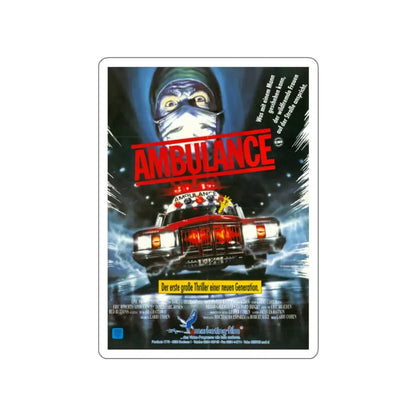 THE AMBULANCE (GERMANY) 1990 Movie Poster STICKER Vinyl Die-Cut Decal 2 Inch - The Sticker Space