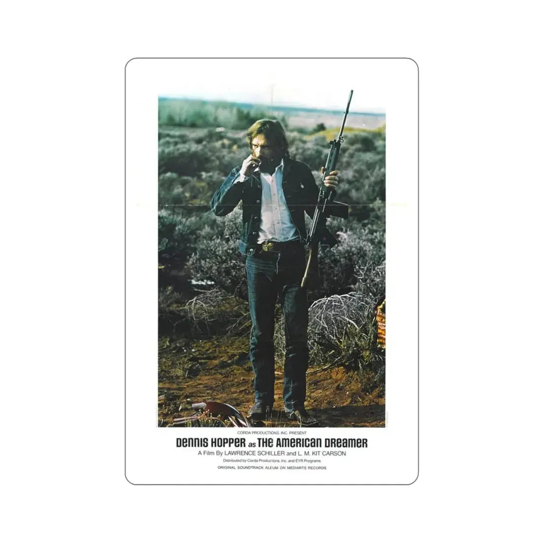 The American Dreamer 1971 Movie Poster STICKER Vinyl Die-Cut Decal 3 Inch - The Sticker Space