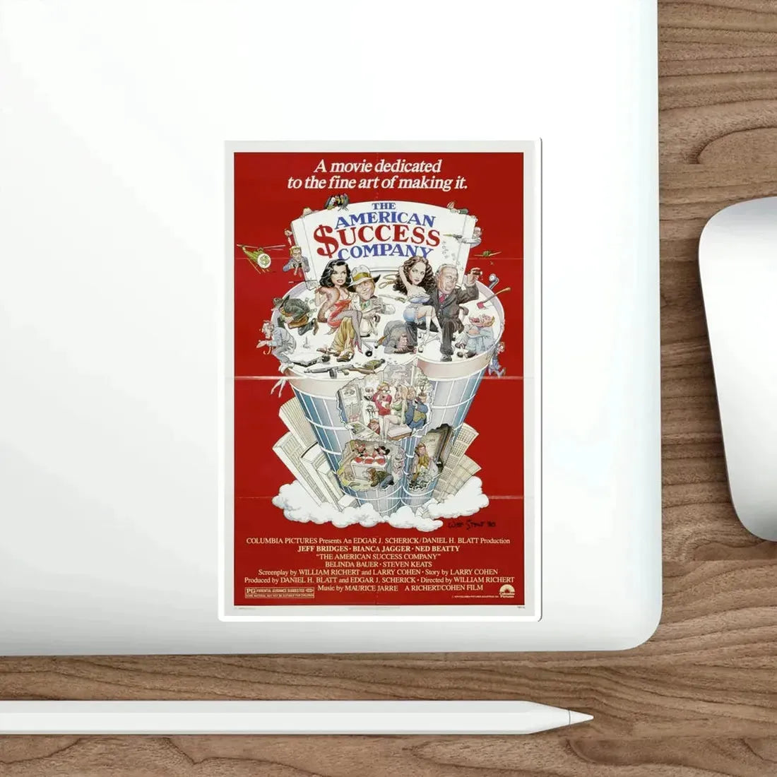 The American Success Company 1980 Movie Poster STICKER Vinyl Die-Cut Decal - The Sticker Space