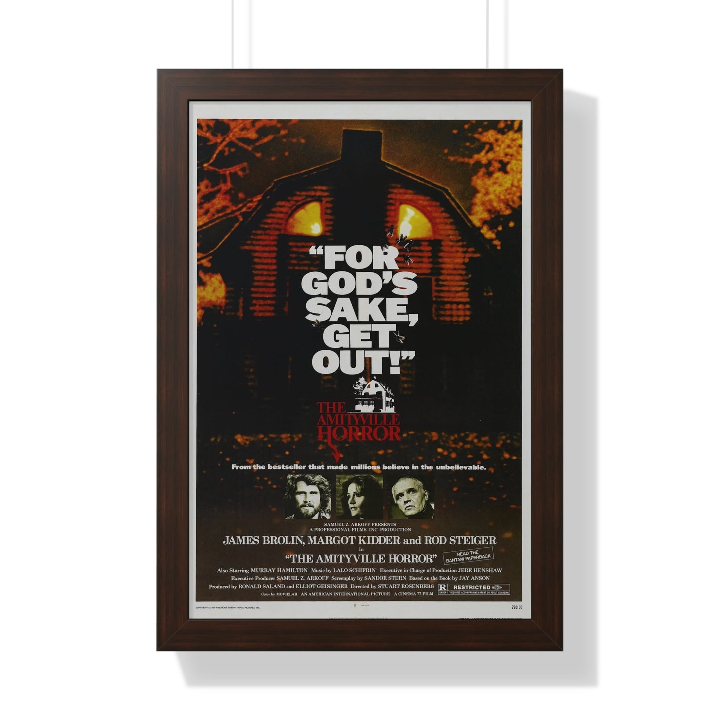 THE AMITYVILLE HORROR 1979 - Framed Movie Poster-16″ x 24″-The Sticker Space