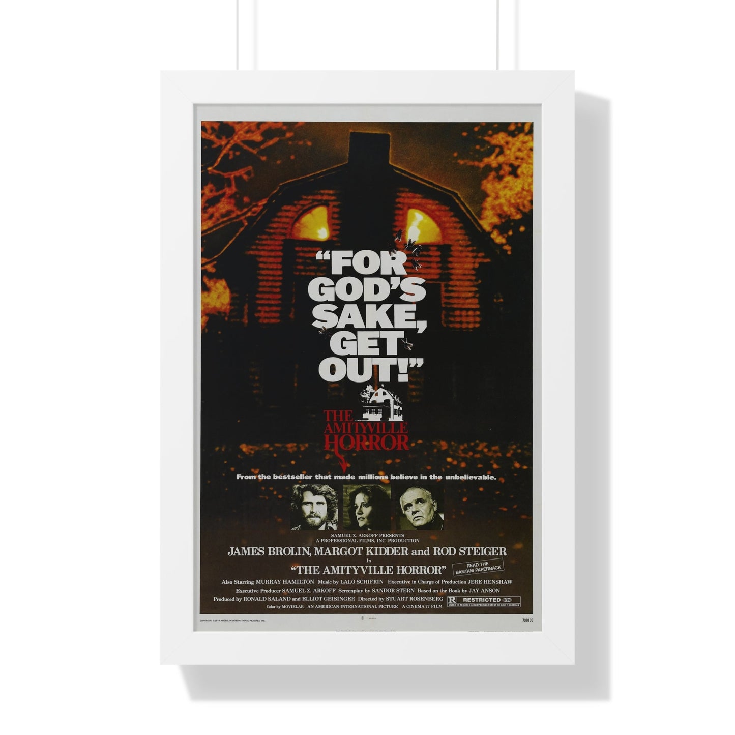 THE AMITYVILLE HORROR 1979 - Framed Movie Poster-16″ x 24″-The Sticker Space