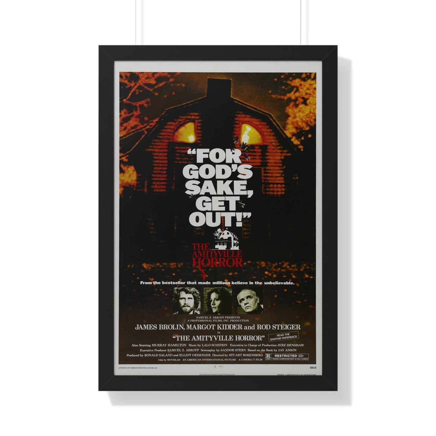 THE AMITYVILLE HORROR 1979 - Framed Movie Poster-20" x 30"-The Sticker Space