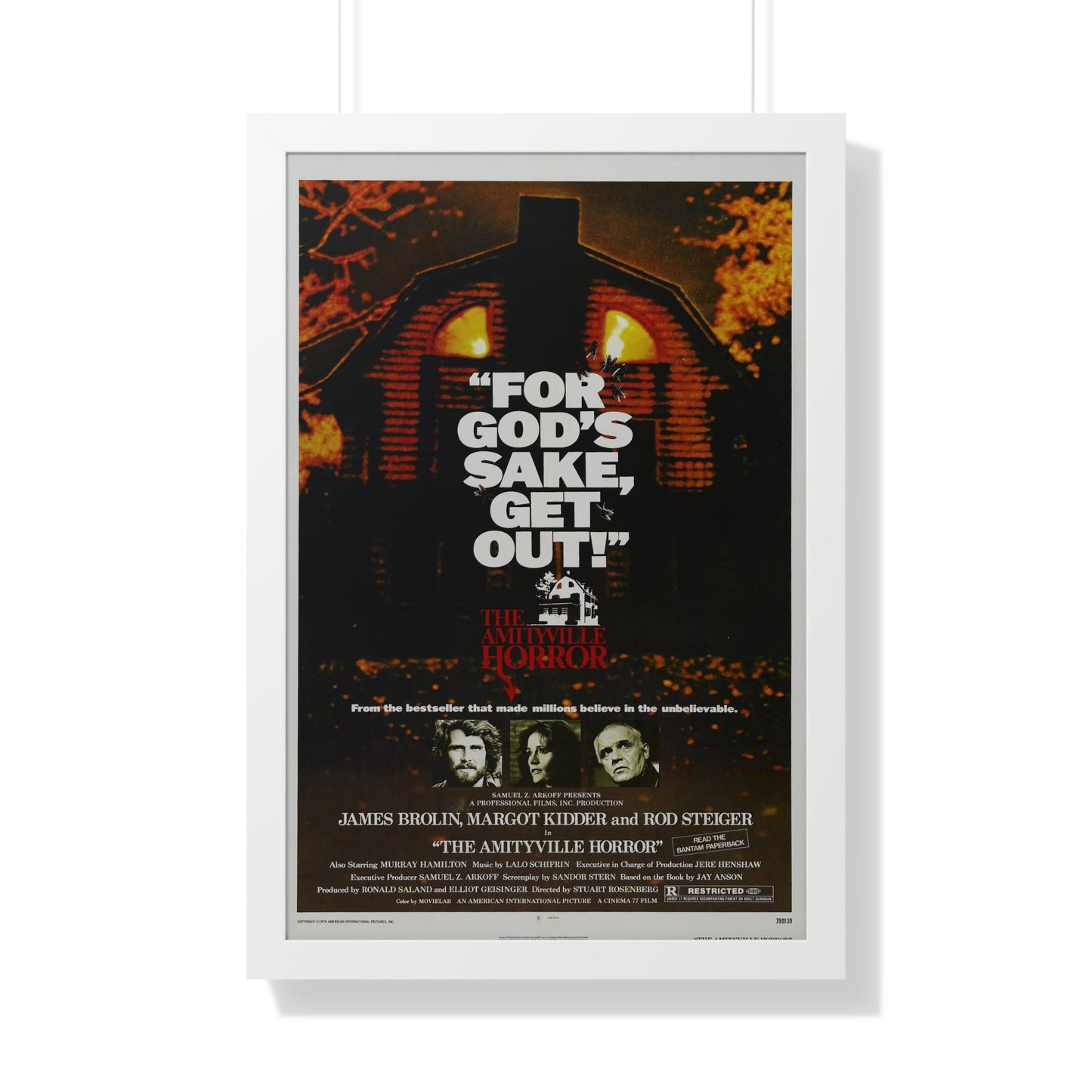 THE AMITYVILLE HORROR 1979 - Framed Movie Poster-20" x 30"-The Sticker Space