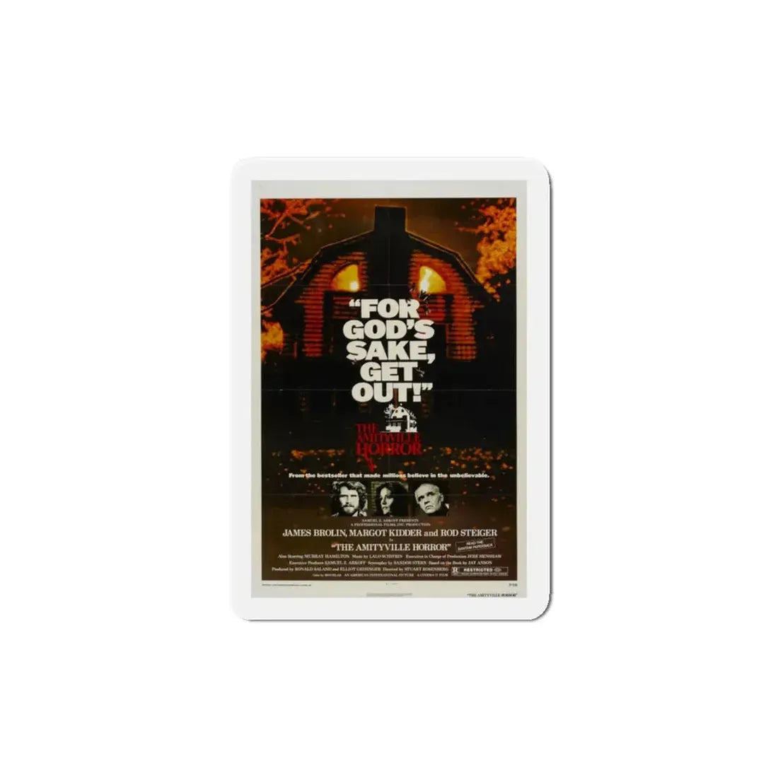 The Amityville Horror 1979 Movie Poster Refrigerator Magnet 5 Inch - The Sticker Space