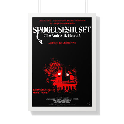 THE AMITYVILLE HORROR (DANISH) 1979 - Framed Movie Poster-20" x 30"-The Sticker Space