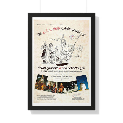 THE AMOROUS ADVENTURES OF DON QUIXOTE AND SANCHO PANZA 1976 - Framed Movie Poster-20" x 30"-The Sticker Space