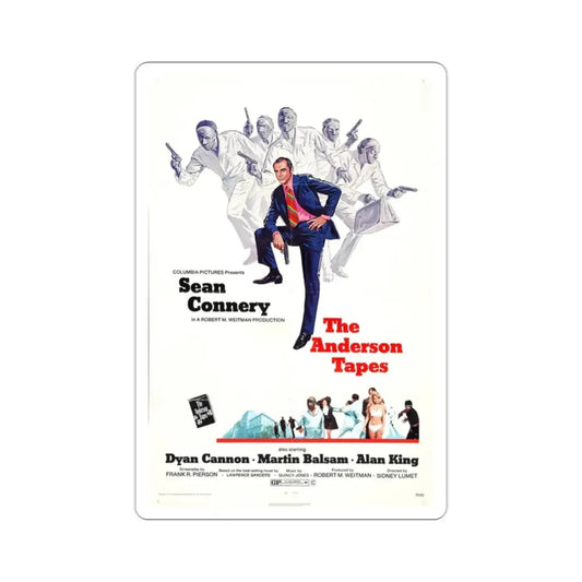 The Anderson Tapes 1971 Movie Poster STICKER Vinyl Die-Cut Decal 2 Inch - The Sticker Space