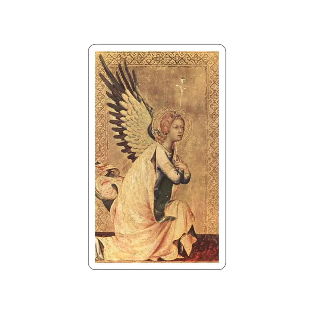The Angel of the Annunciation (Artwork) STICKER Vinyl Die-Cut Decal White Die-Cut 2 Inch - The Sticker Space